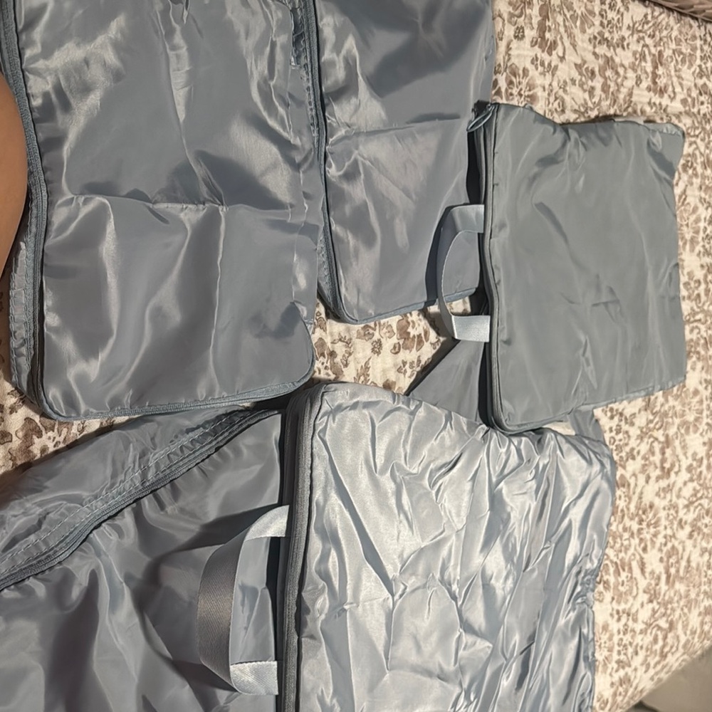 Set of Blue Travel Organizers